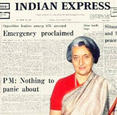 Indira Gandhi & Emergency June, 1975